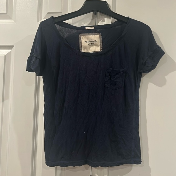 Abercrombie & Fitch Navy Tee - Picture 1 of 4